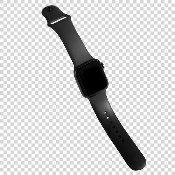 Close Up Of Black Smartwatch Transparent Background PNG