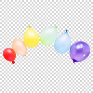 Close Up Of Colorful Balloons Transparent PNG