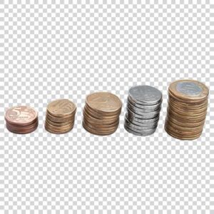 Coins Closeup PNG