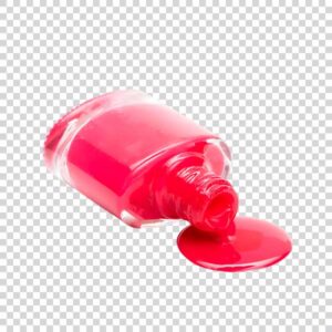 Dripping Red Nail Polish Closeup PNG