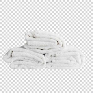 Folded White Towels Transparent Background PNG