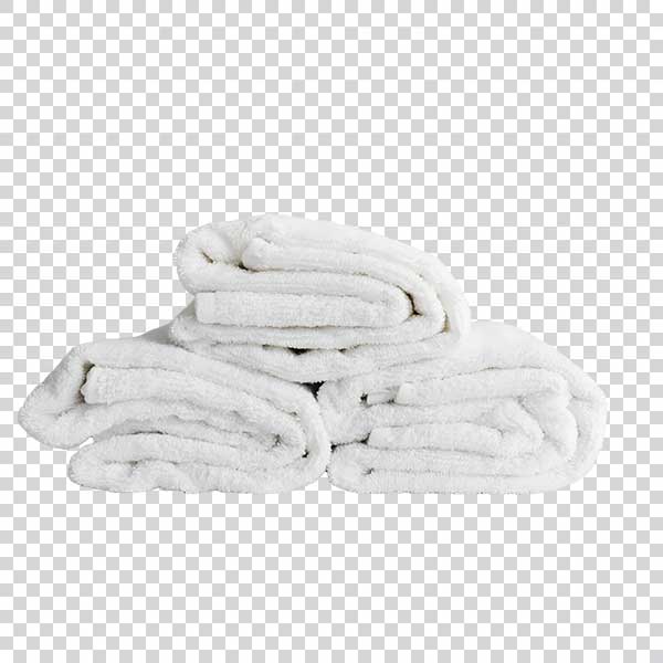 Folded White Towels Transparent Background PNG