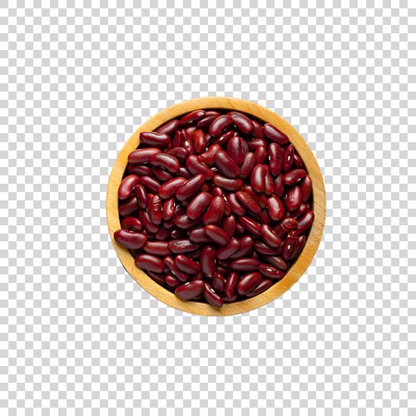 Fresh Red Kidney Beans Inside Bowl Close Up PNG