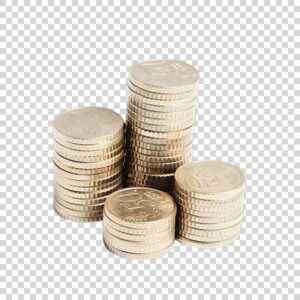 Front View Of Coins PNG