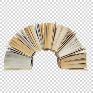 Front View Of Creative Arrangement Of Books PNG