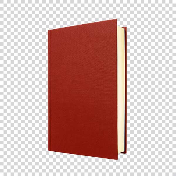 Front View Of Red Hardcover Book Transparent PNG