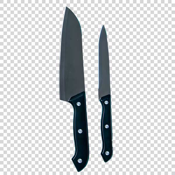 Front View Of Sharp Knives Transparent Photo PNG