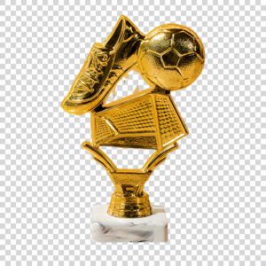 Golden Football Winner Concept PNG