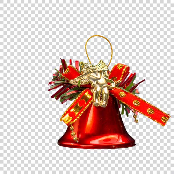 Holiday Bell Transparent Background Front View PNG