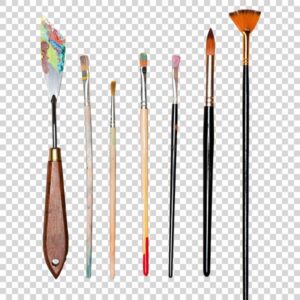 Paint Brushes Close Up PNG