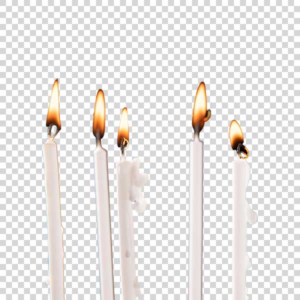 Photo Of Candles With Flame Arrangement Transparent PNG