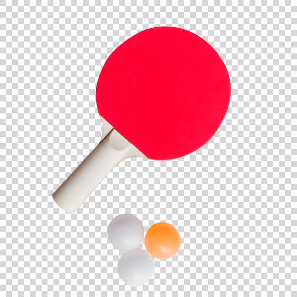 Ping Pong Racket & Balls PNG