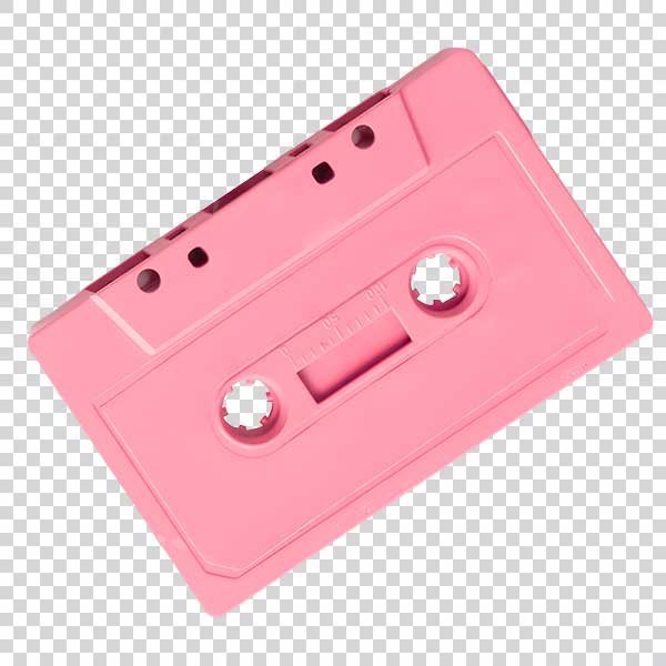 Pink Cassette Tape PNG