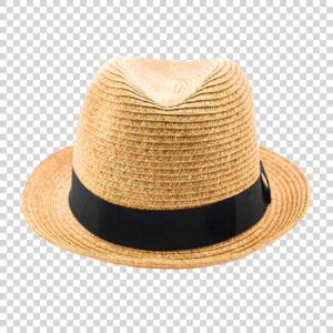 Portrait Of Beautiful Straw Hat PNG