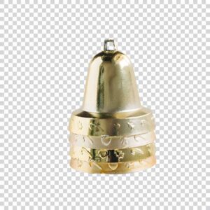 Portrait Of Metallic Bells Transparent Closeup PNG