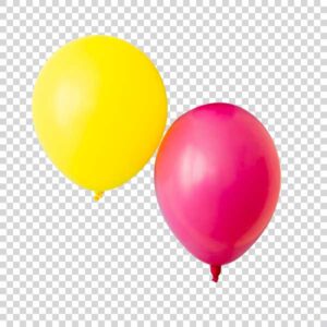 Red And Yellow Balloons Transparent Background PNG