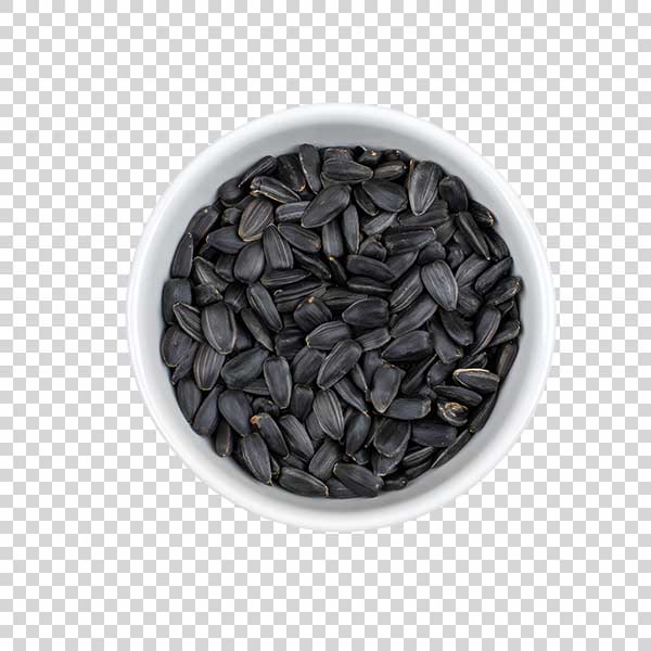 Ripe Sunflower Seeds Top View PNG