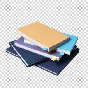 Stacked Books Transparent Background Closeup PNG