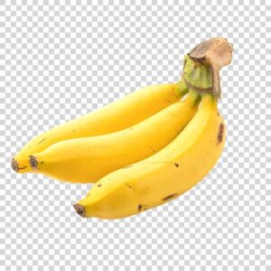 Three Bananas Closeup PNG