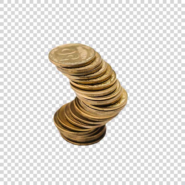 Top View Of Coins PNG