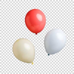 Top View Of Three Balloons Transparent Portrait PNG