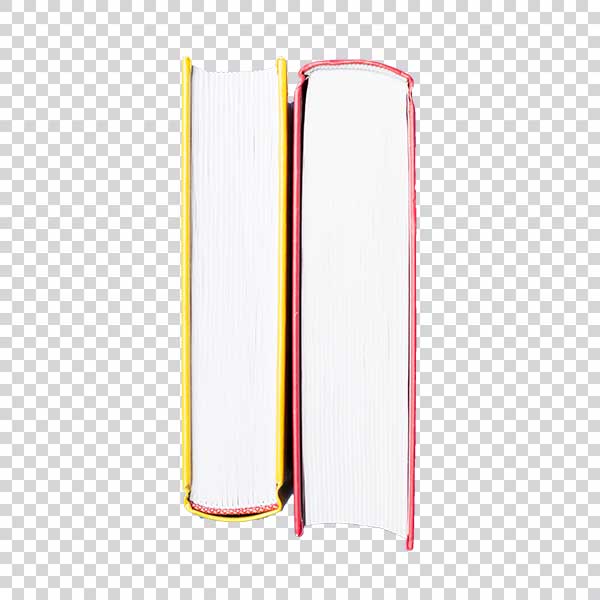 Top View Of Two Thick Books Transparent Background PNG