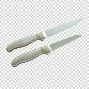 Two Knife Transparent Background Closeup PNG