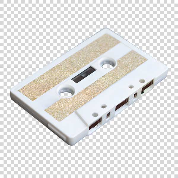 White Cassette Tape PNG