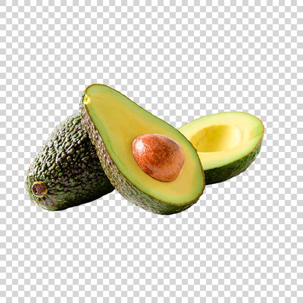 Avocado Sliced Closeup PNG