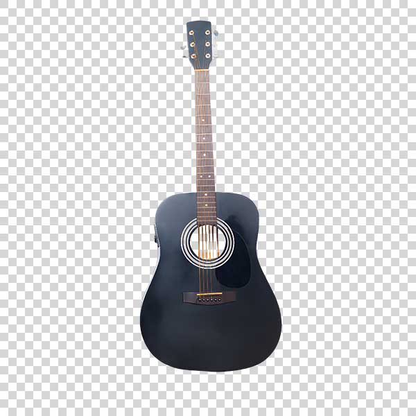 Big Black Guitar PNG